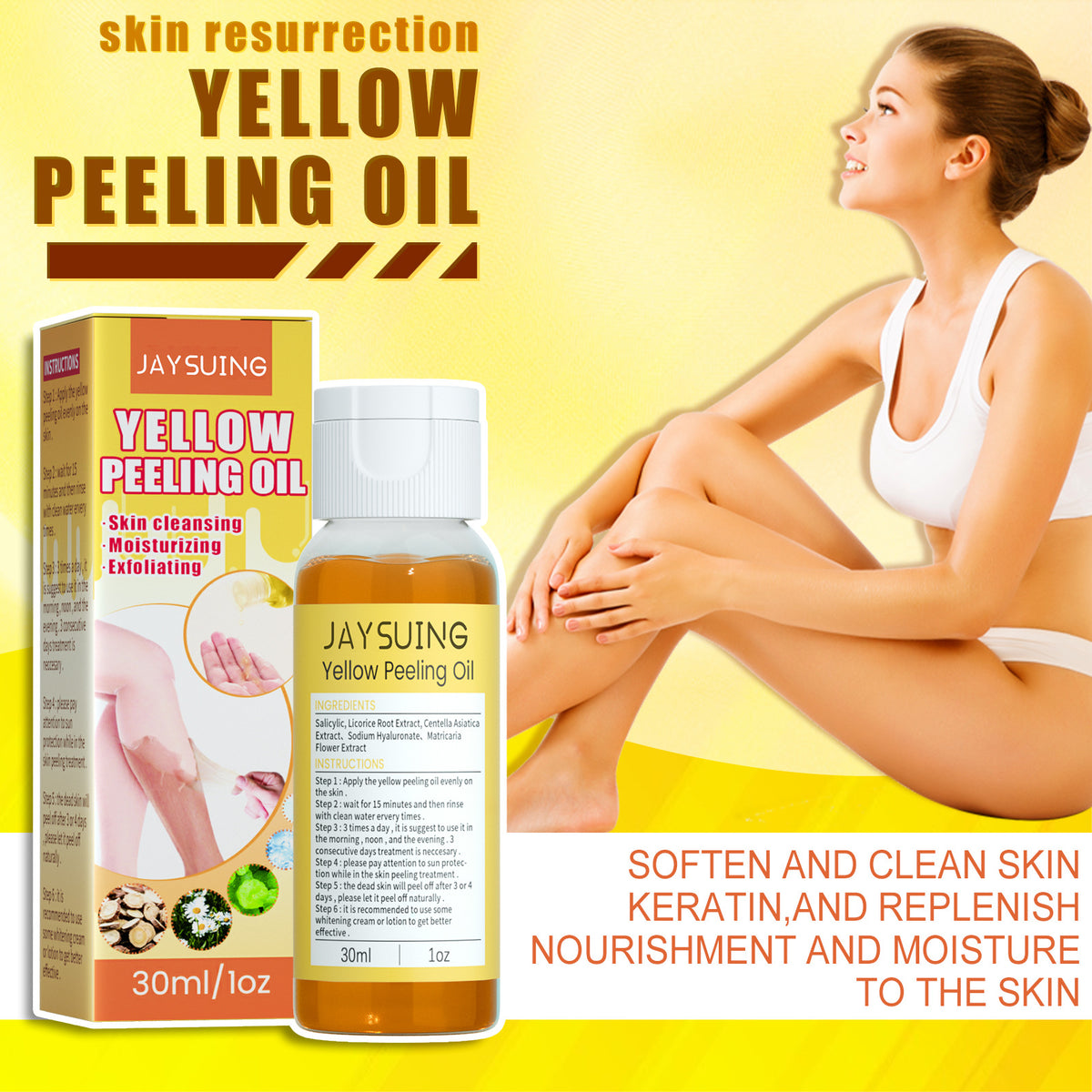 Brightening Exfoliating Body Oil - 30ml