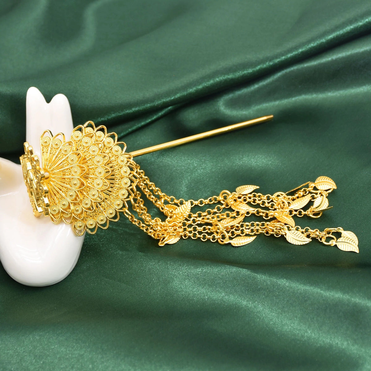 Ethnic Style Dai Golden Phoenix Hairpin