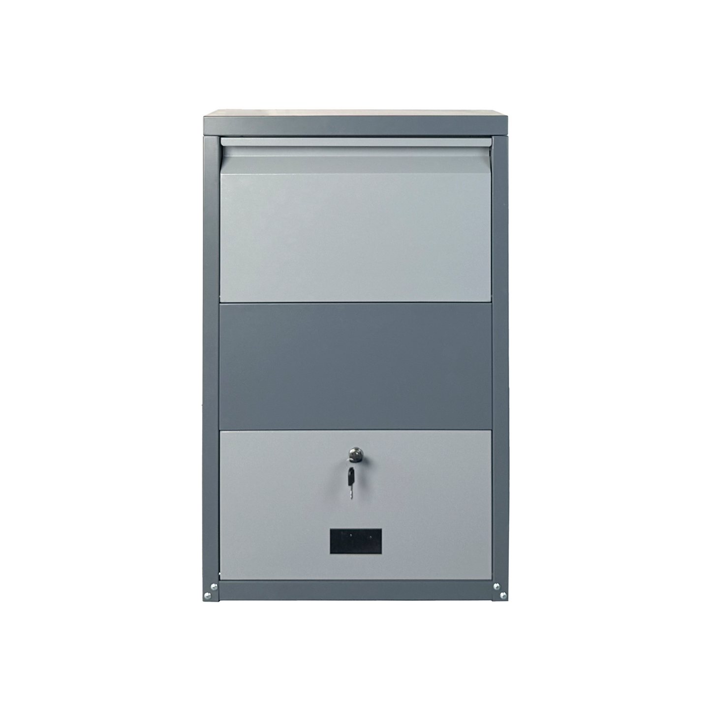 Secure Outdoor Steel Package Delivery Box with Lock - Large Curbside Mailbox