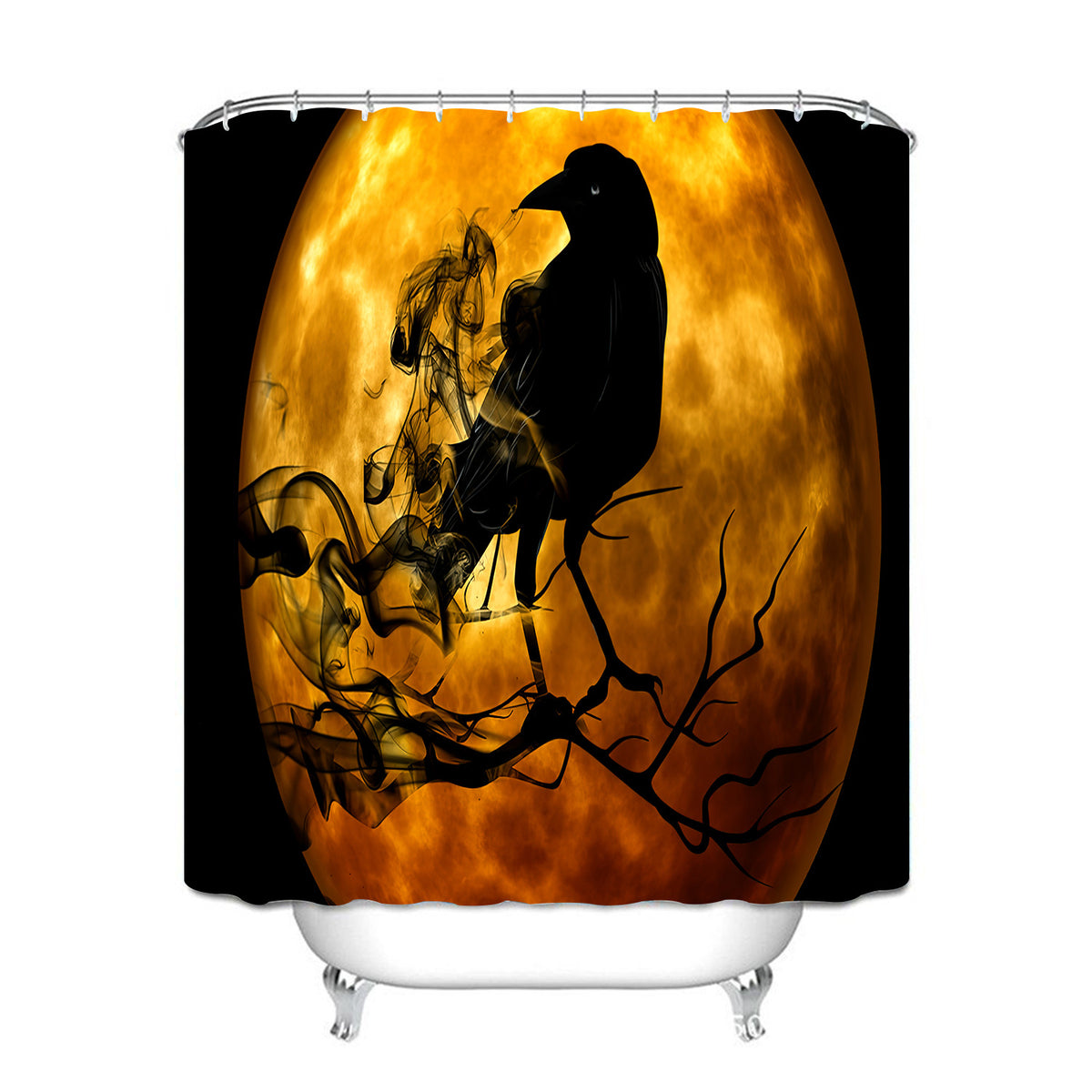Waterproof Shower Curtain with Mildew Resistance - Cross Border North