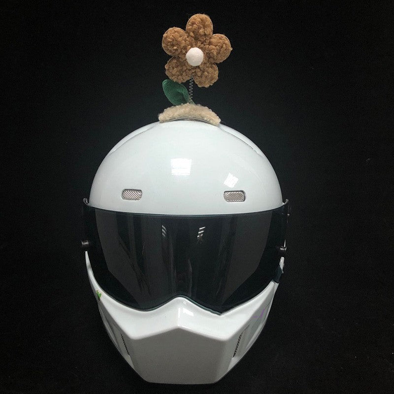 Decorative Sunflower Swing Flowers for Motorcycle Helmets - Home & Garden Accessory