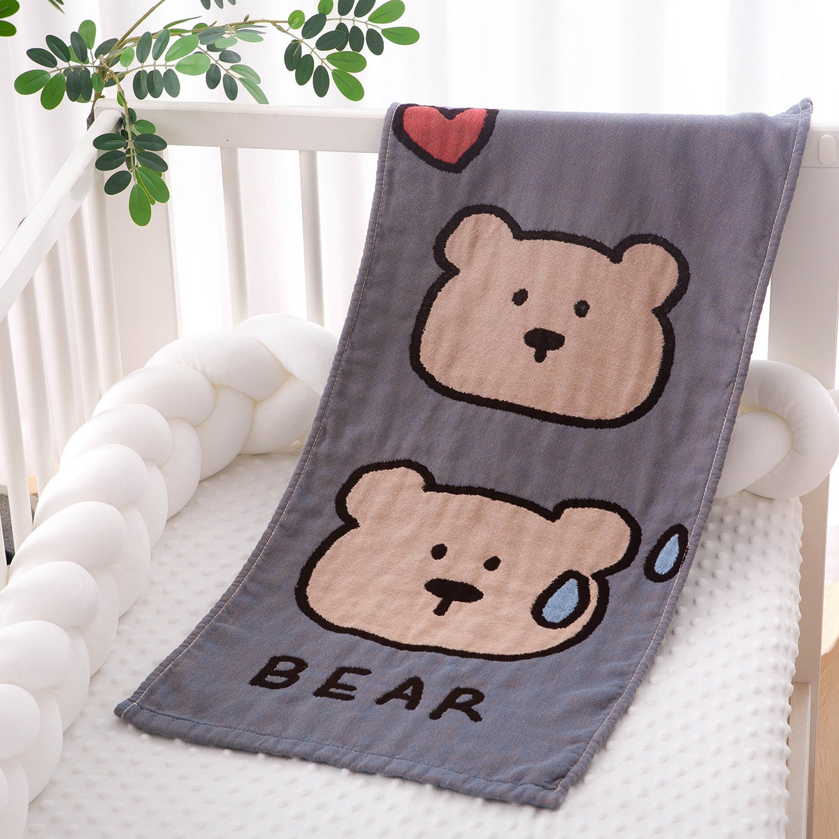 Washed Cotton Towel - Soft Gauze Fabric for Home Use - Multiple Styles & Sizes