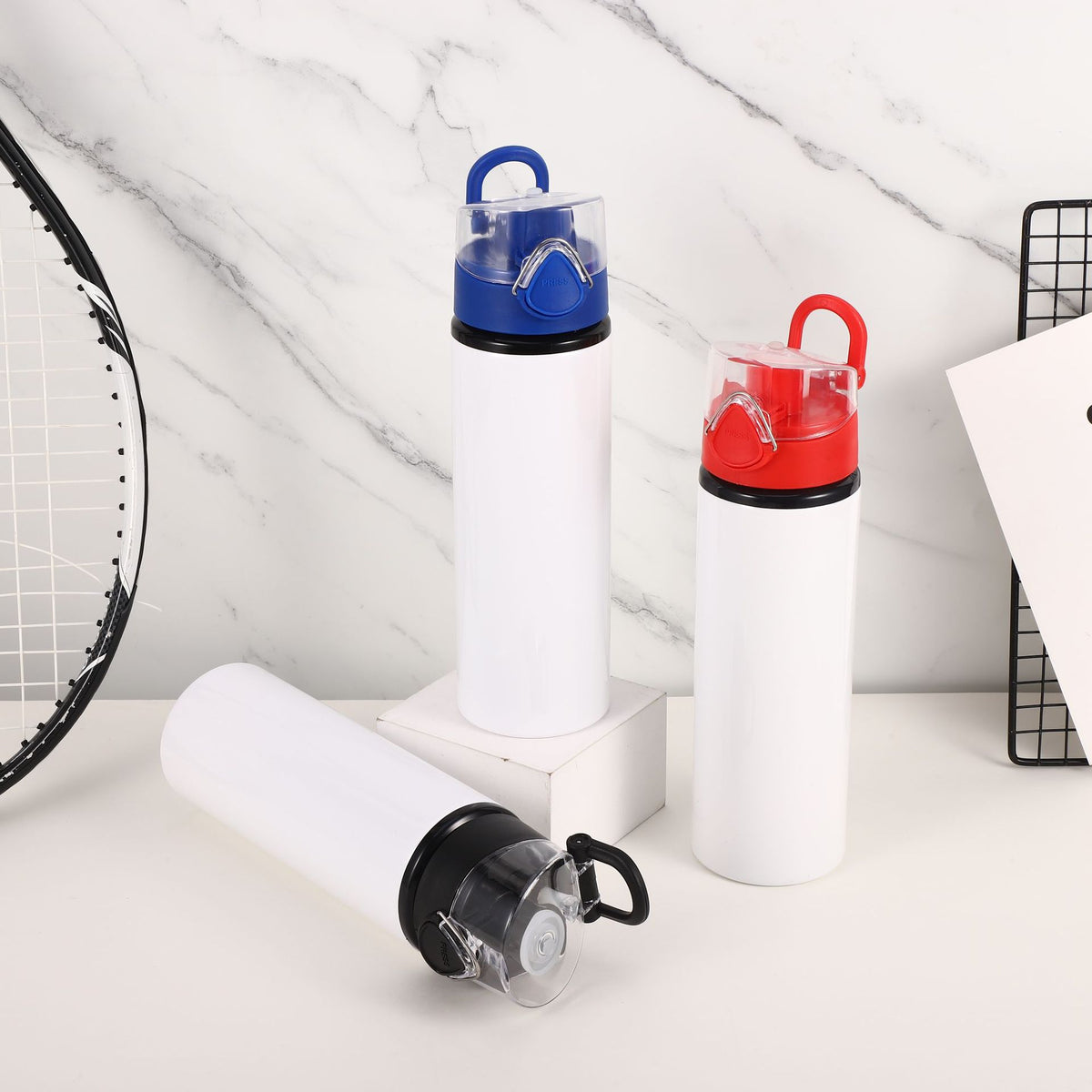 Large Capacity Aluminum Water Bottle for Outdoor Sports & Travel - 750ml