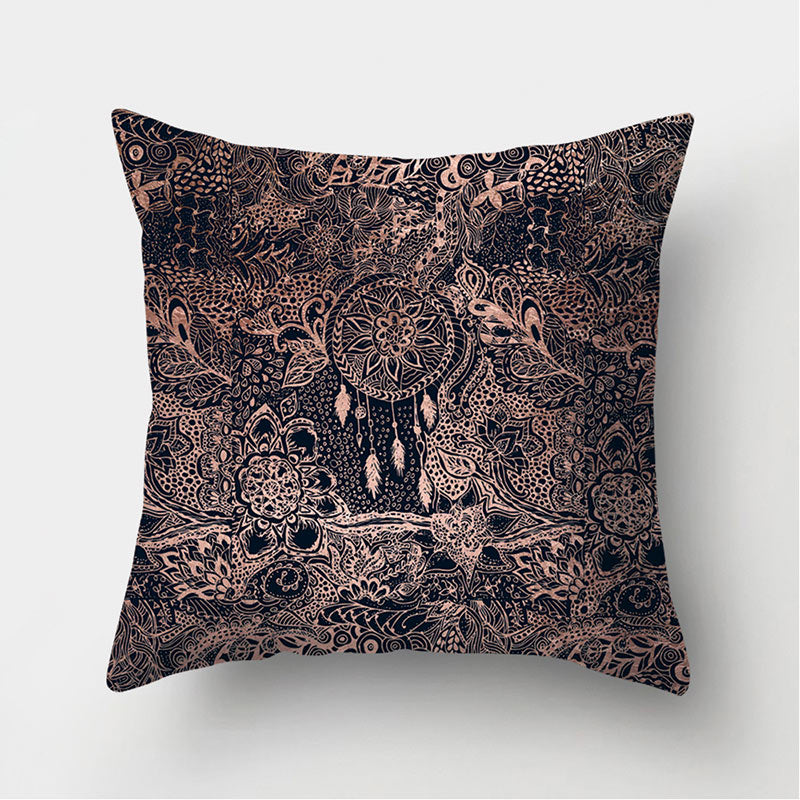 Velvet Leather Cushion Cover Sofa Pillowcase Modern Home Decor 45x45cm