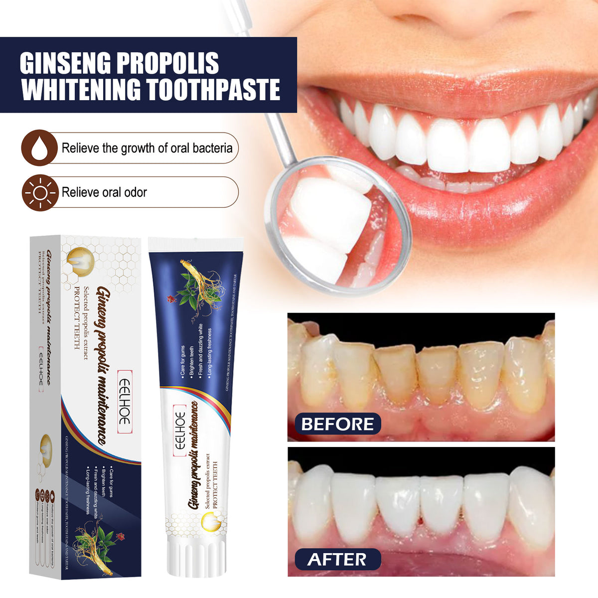 Ginseng Propolis Whitening Toothpaste 100g
