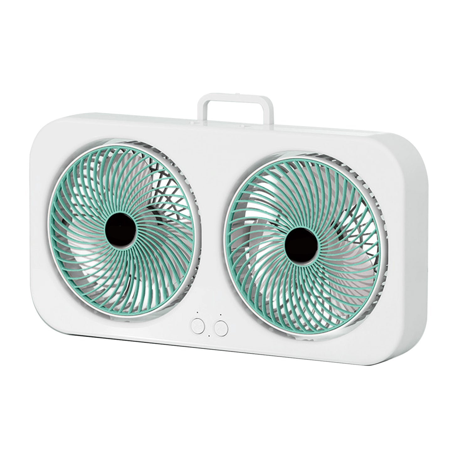 Tabletop Dual Fan USB Rechargeable Silent Air Circulation With