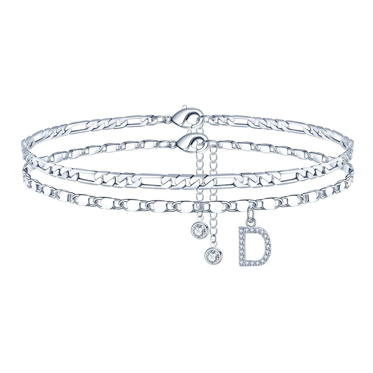 Simple Fashion Bead Double-circle Anklet