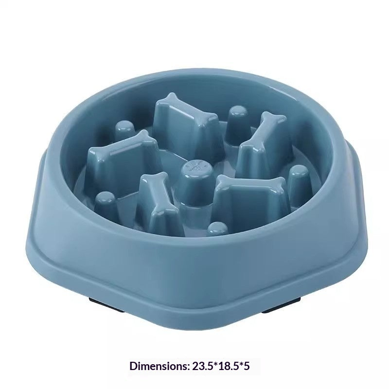 Tip-Proof Dog Slow Feeder Bowl with Non-Slip Base - Prevent Choking