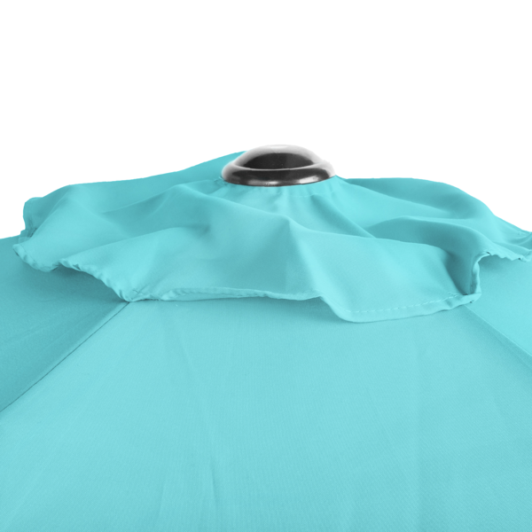 9ft Patio Umbrella - Sky Blue Outdoor Market Umbrella with Tilt & Crank