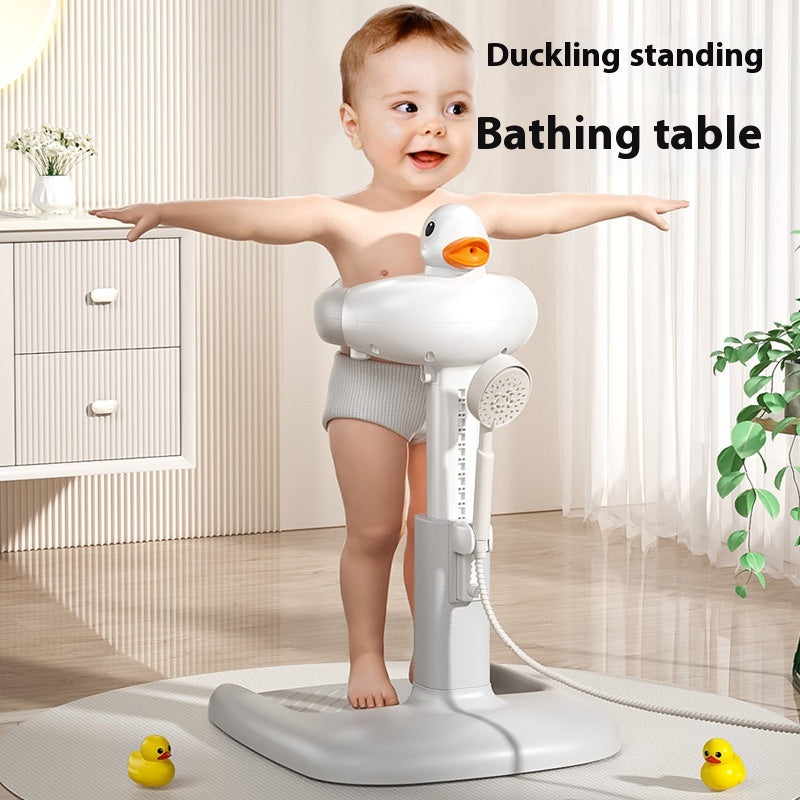 Child Standing Bath Rack with Anti-Slip Feet and Foldable Design