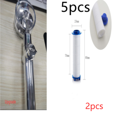 High Pressure Turbo Shower Head with Water Saving Feature & 360° Fan Extension