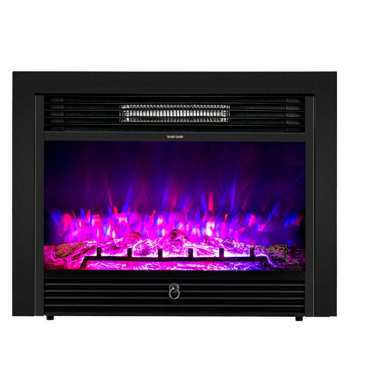 28.5-Inch Recessed Electric Fireplace with 3 Flame Colors
