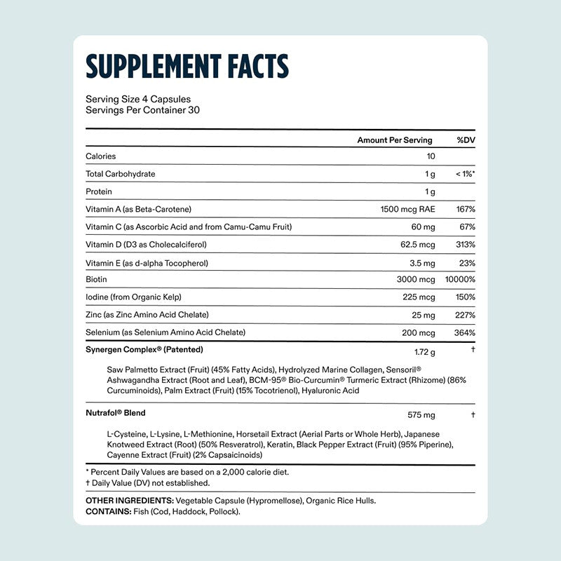Hair Care Supplement Capsules