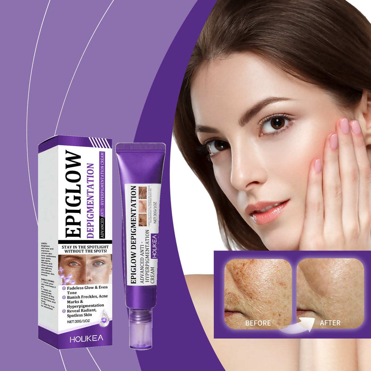 Retinol Brightening Face Cream - 30g Moisturizer for Skin Tone Improvement