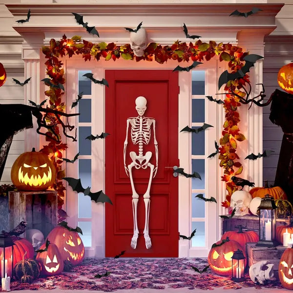 Halloween Bat Decorations - 100pcs 3D Wall Stickers for Parties