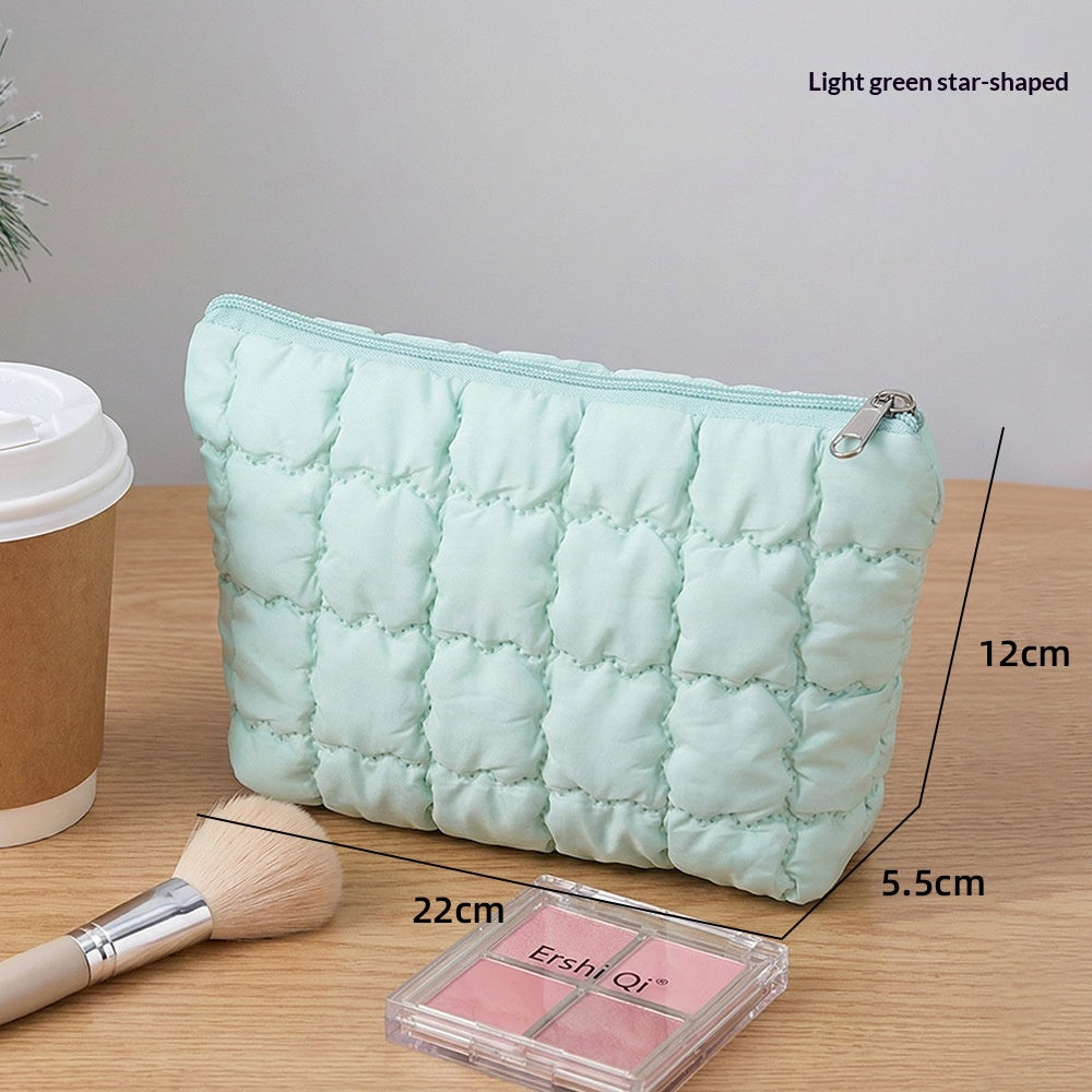 Multicolor Pleated Lightweight Clutch Bag - Stylish Portable Handbag