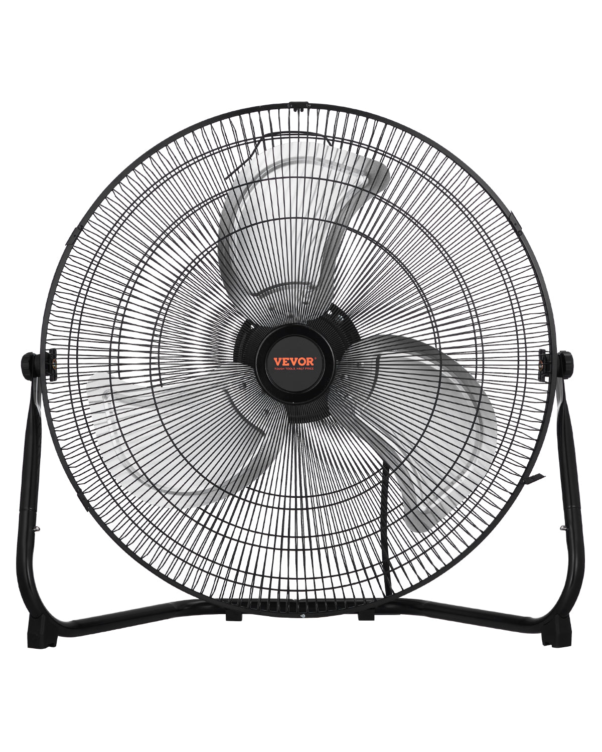 High-Velocity 20-Inch Floor Fan - 3 Speeds, Adjustable Tilt