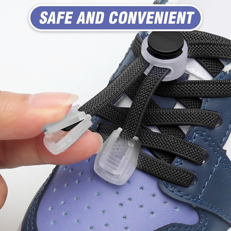 Plastic Shoe Buckles for Kids - No Tie Sports Shoelaces Set