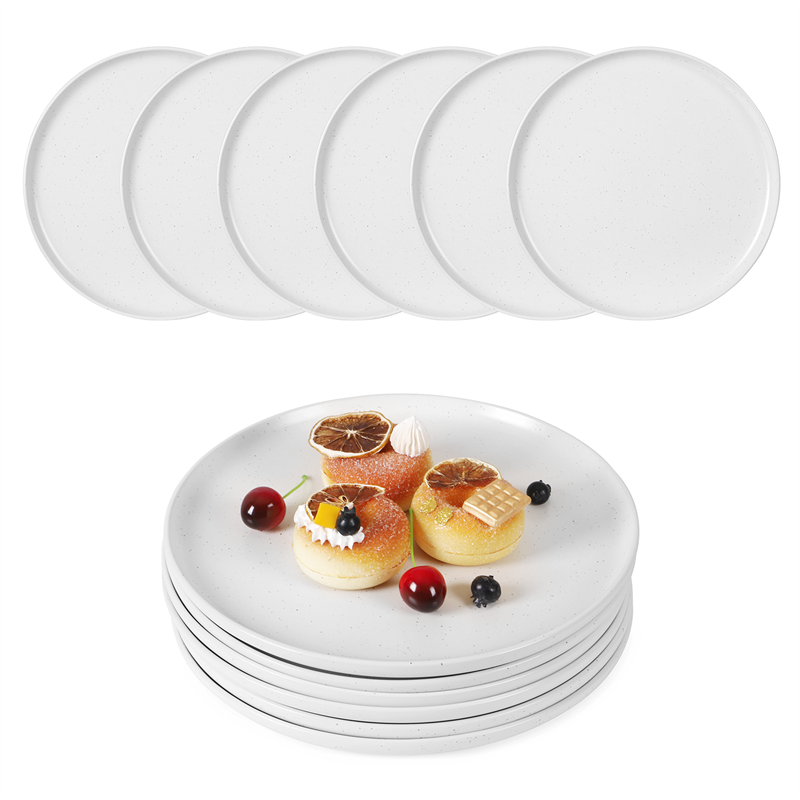 Creative Western Food Plate Set - 6-Piece Cereal, Salad, Pasta & Soup