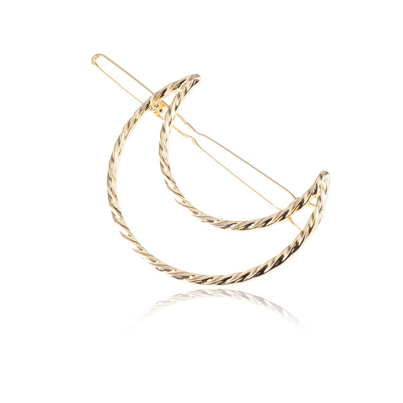 Hollow Geometric Hair Clips Set - Multilateral Barrettes for Women