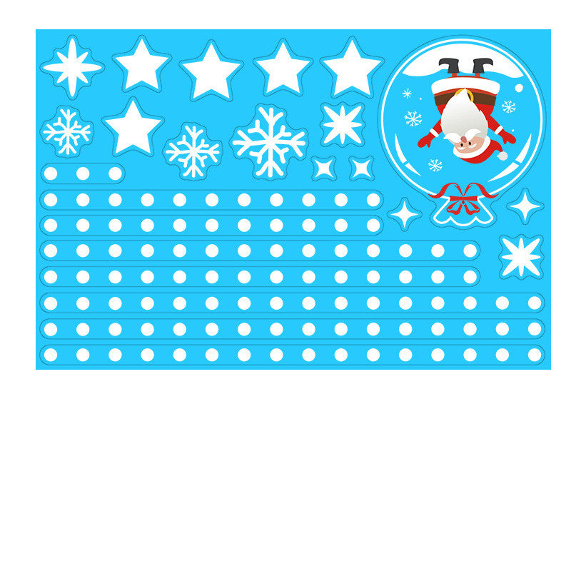 Christmas Wall Stickers Snowflakes Decoration PVC Waterproof Decals