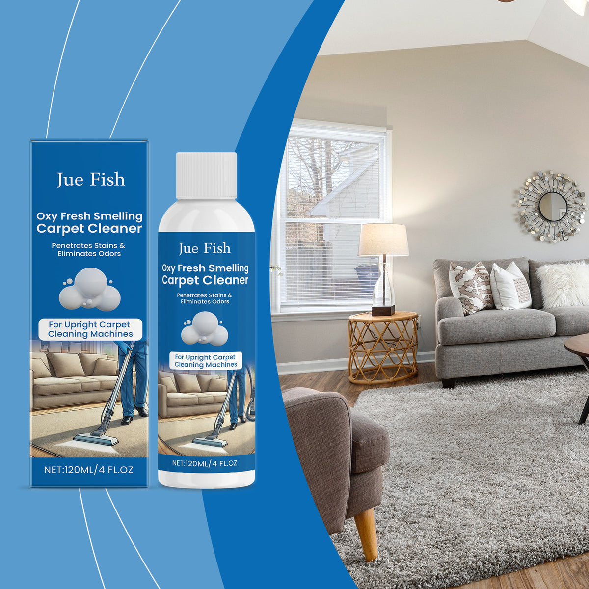 Carpet Cleaner 120ml Box - Household Cleaning Solution