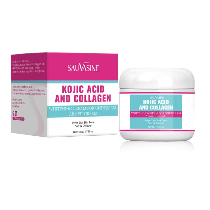 Collagen & Kojic Acid Skin Brightening Armpit Cream 50g - Hydrating Facial Care