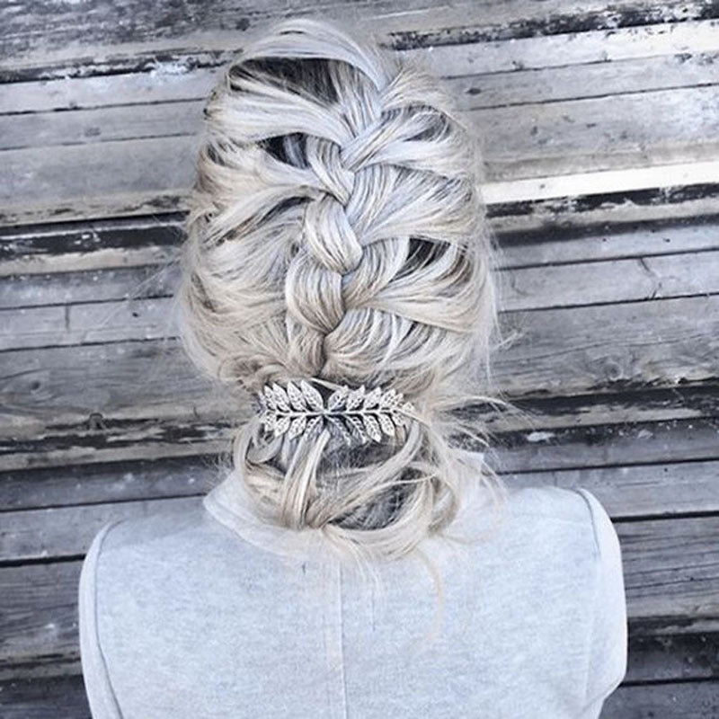 Vintage Hair Comb with Leaf Design - Wedding & Bridal Hair Accessories