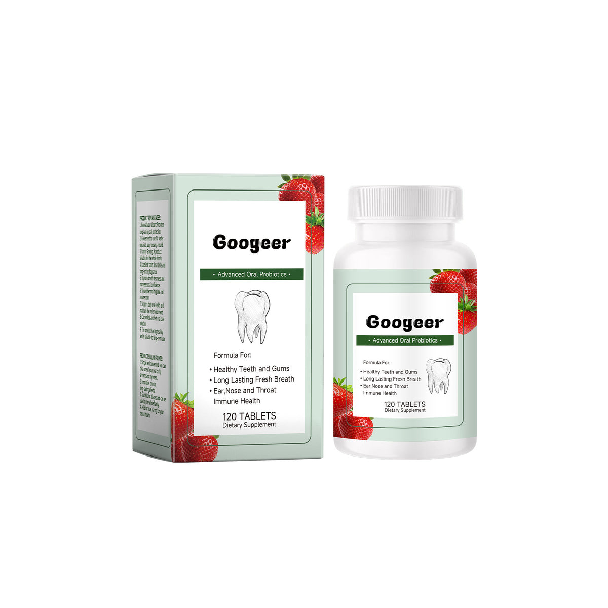 Probiotic Body Care Supplement Tablets - Gentle All-Around Health Support