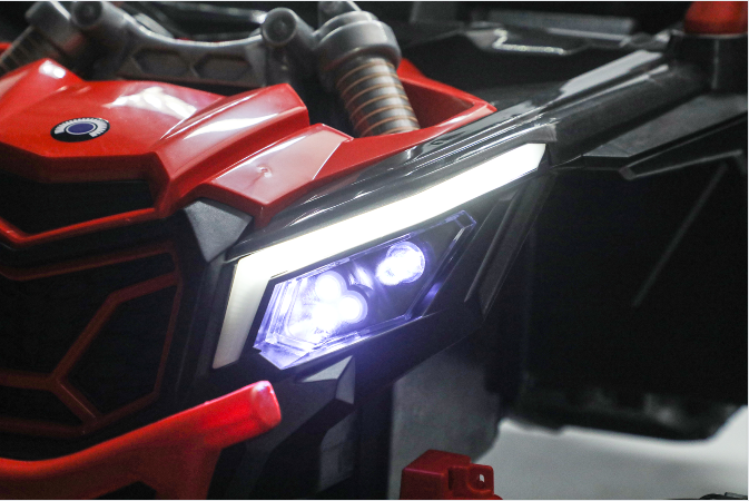 24V 400W Kids Ride On Car with Remote Control & Bluetooth - Red