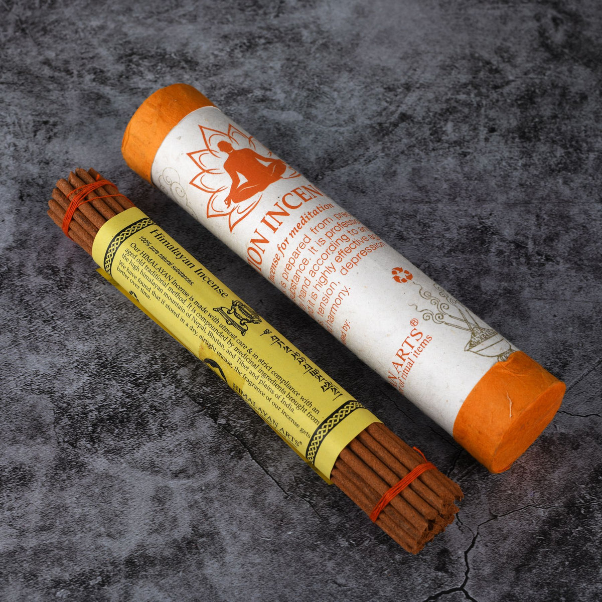 Himalayan Art Yoga Barrel Meditation Joss Stick Set - 30 Fragrant Incense Sticks