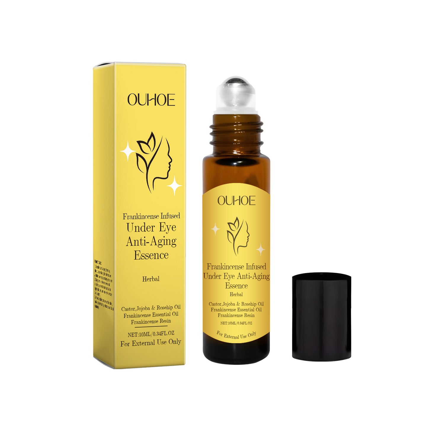 Firming Eye Essence Serum - Anti-Aging Moisturizing Roll-On Treatment 10ml