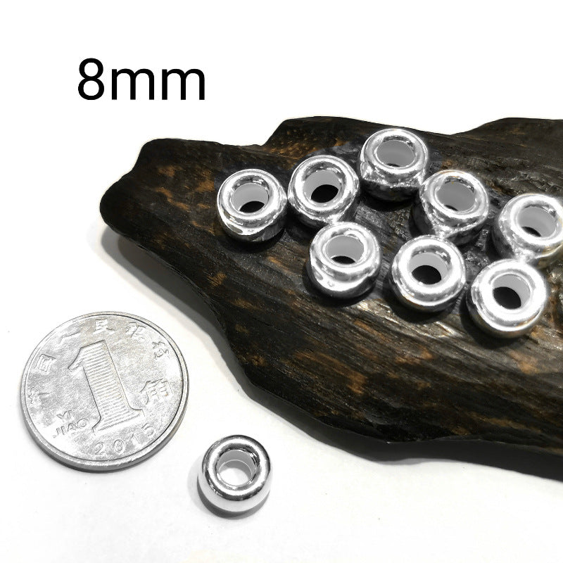 925 Sterling Silver Spacer Beads for Jewelry Making - Water Bubble Style, Multiple Sizes