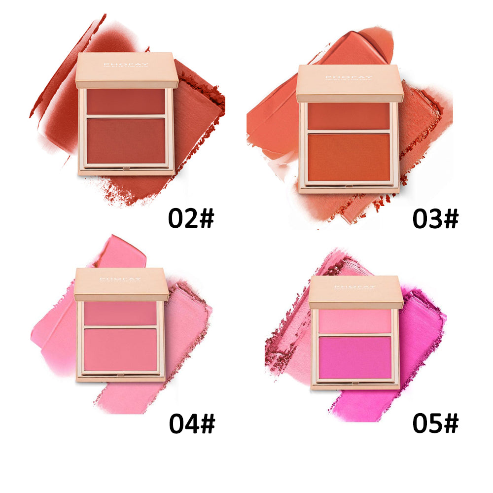Cream and Powder Blush Duo - Weightless Face Makeup Palette