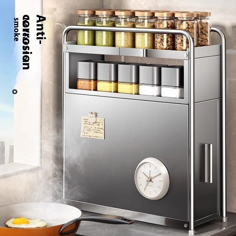 Pull-Out Multi-Layer Kitchen Storage Rack - Modern Household Organization