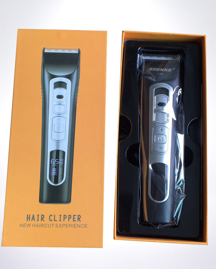Pet Hair Clipper Trimmer with LCD Display - Black