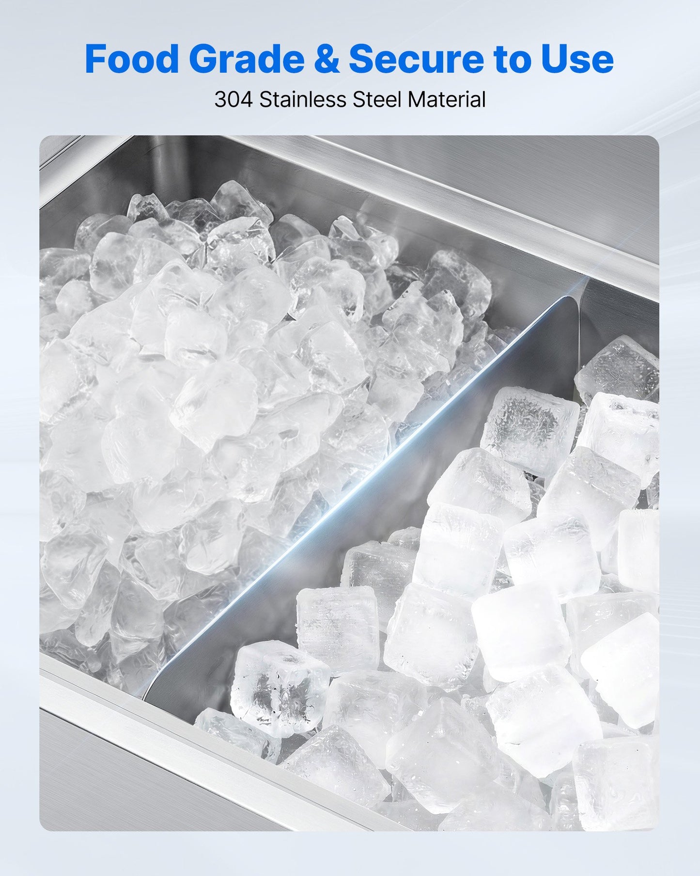 Stainless Steel Ice Bin Divider for 24-Inch Bar Ice Bins - Food Grade 304