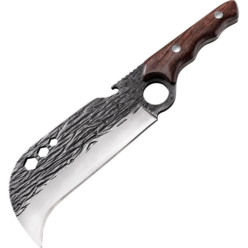 Outdoor Bone Chopping Hook Knife with Sheath - Portable Kitchen Tool