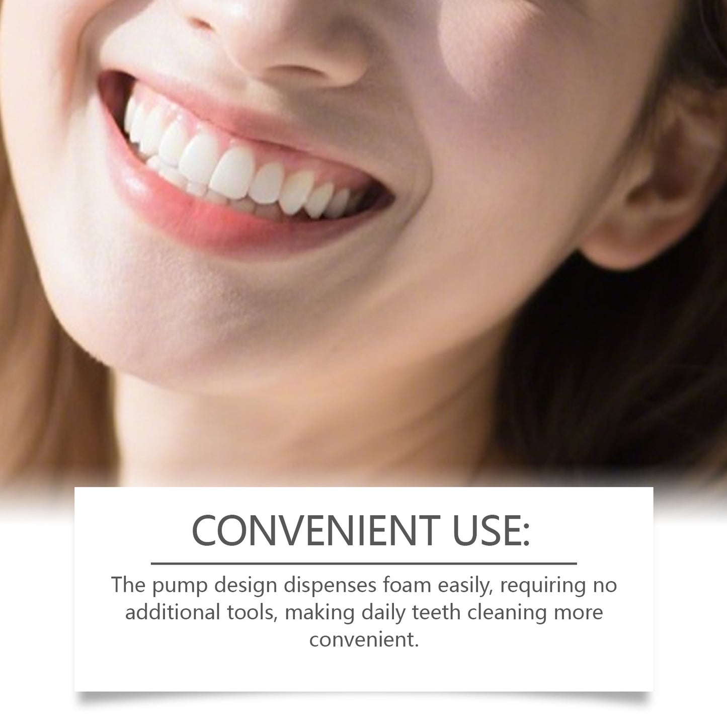 Brightening Foam Toothpaste 60ML - Gentle Whitening & Fresh Breath