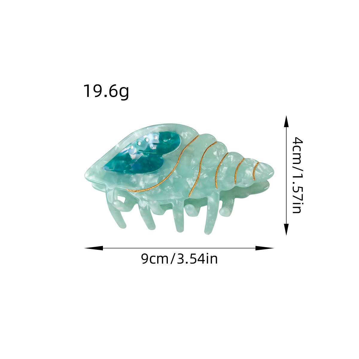 Summer Acetate Conch Hair Barrettes - Cute Hair Accessories