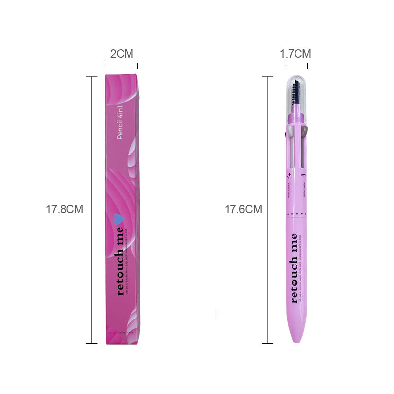 4-in-1 Makeup Pen Beauty Tool for Eyebrow, Eye Shadow & Blush - Natural Style