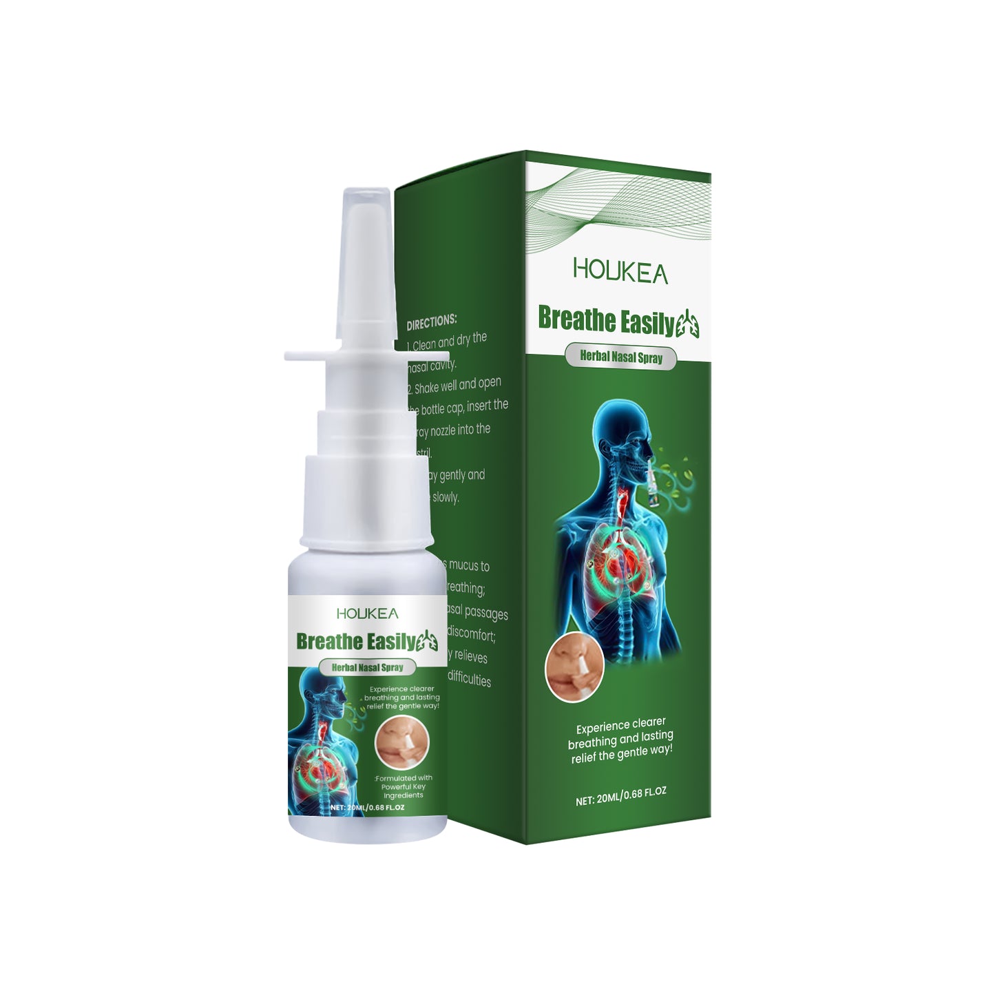 Herbal Nasal Spray - 20ml Soothing Nasal Cleansing Mist