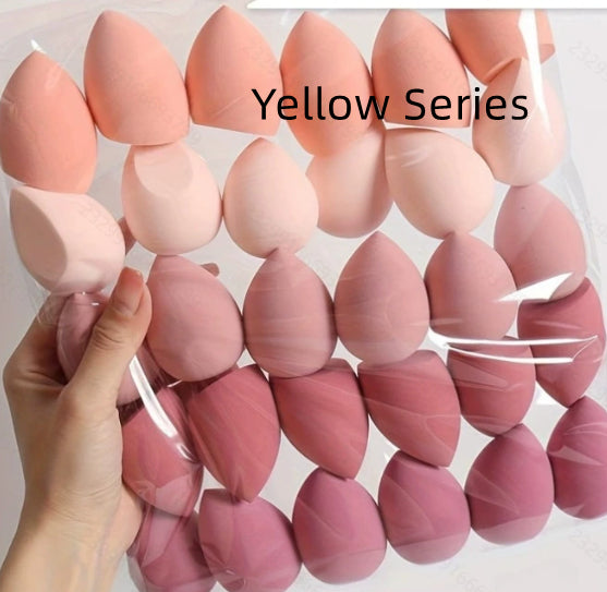 Reusable Cosmetic Sponge Set - Soft Hydrophilic Puff for Face Makeup, Wet or Dry Use, 30 or 42 Pieces