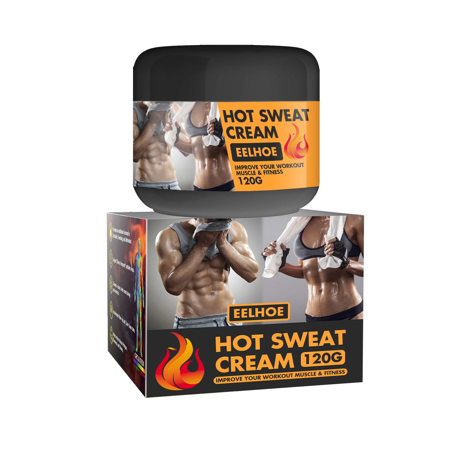 Body Sculpting Abs Cream - Firming & Toning Fitness Gel for Waist & Abdomen