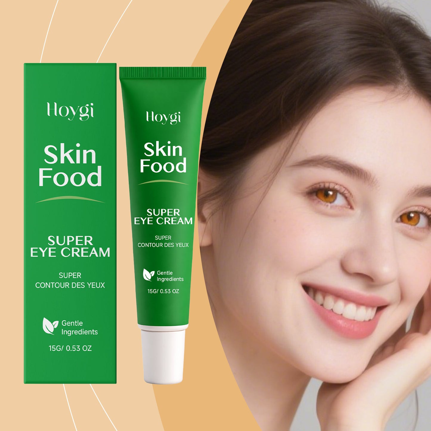Nourishing Eye Cream - Hydrating 15g Moisturizer for Dark Circles & Puffiness