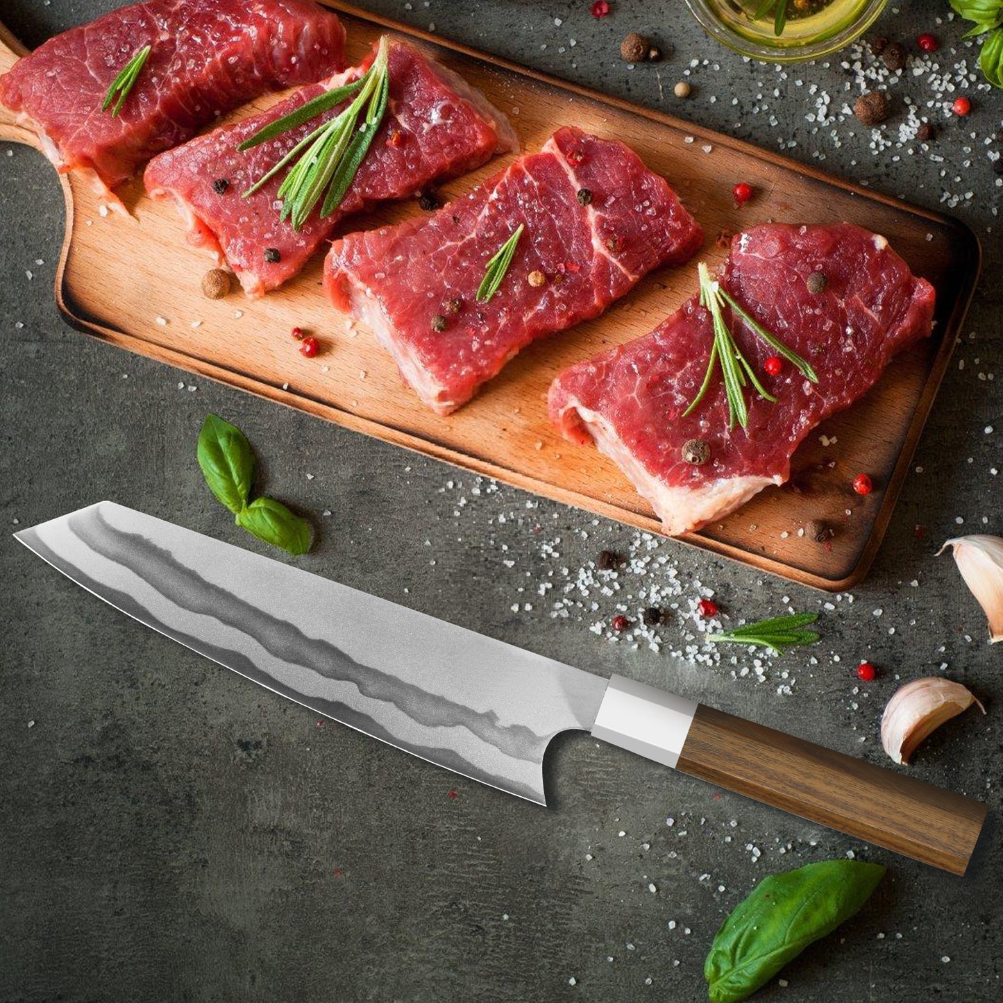 8-Inch Japanese Gyuto Chef Knife - Professional Kiritsuke Design