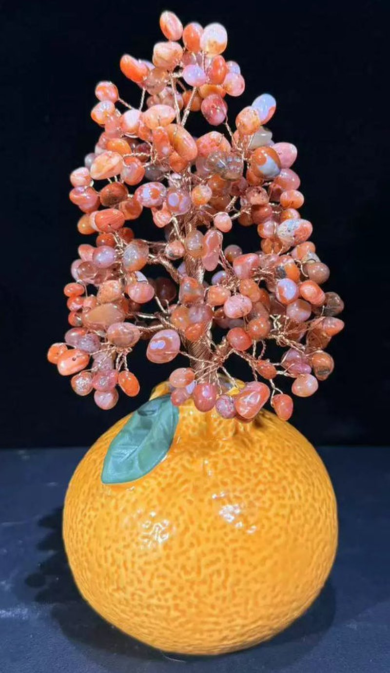 Orange Ceramic Vase - Decorative Home & Office Accent - Multiple Quantities