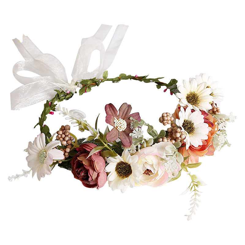 Flower Wreath Headwear - Pastoral Style Headband