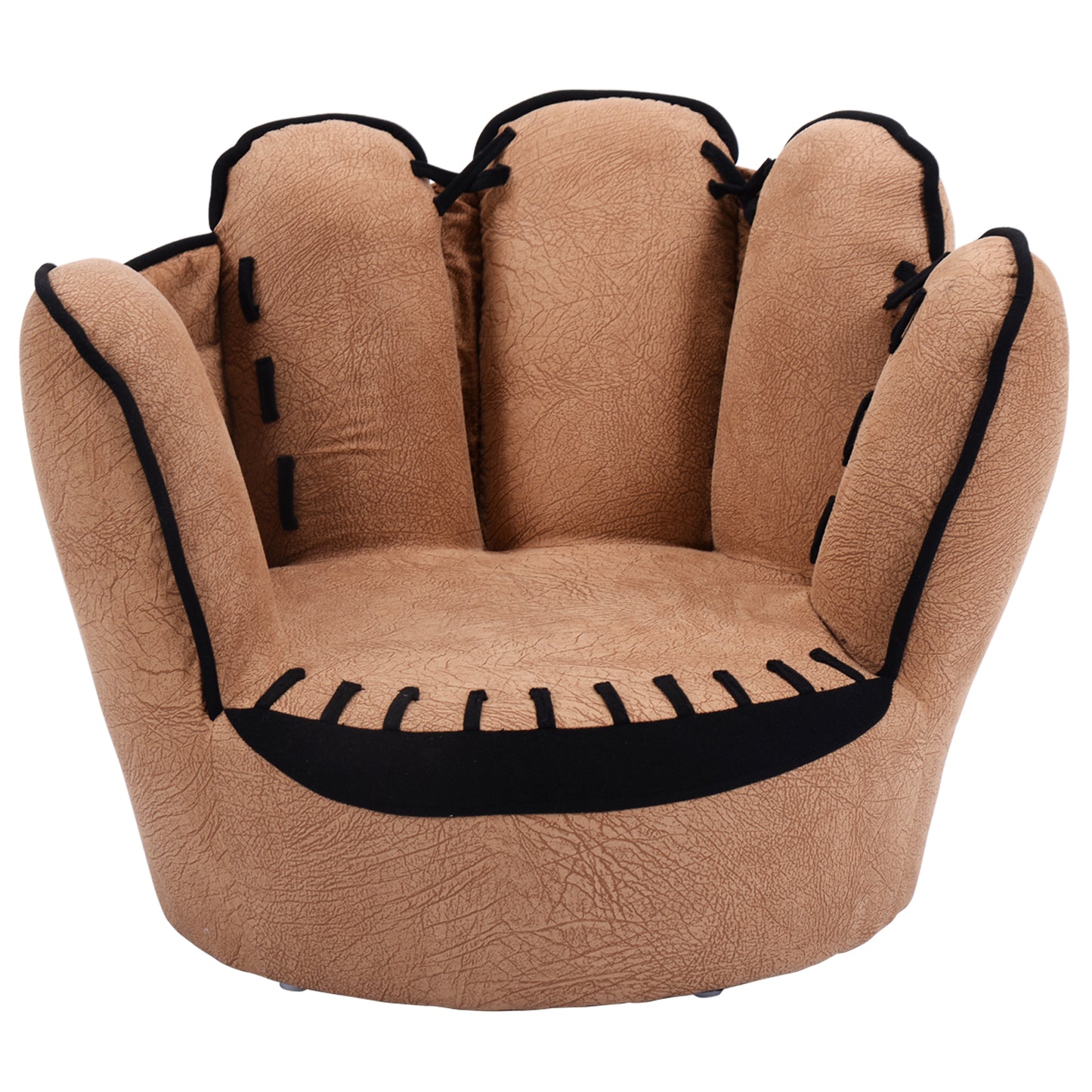 Baseball Glove Shaped Kids Sofa - Upholstered 23" x 19"