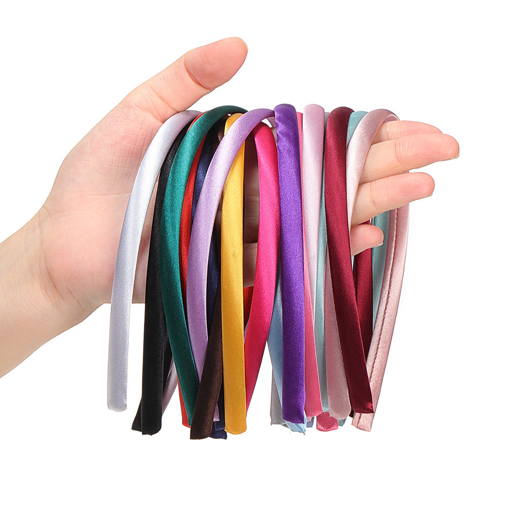 Color Headband DIY Cloth Ribbon Hair Accessories Set - 10 Pieces